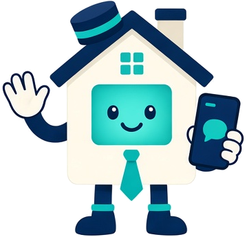 Porter, the PropertyBrain mascot, waving